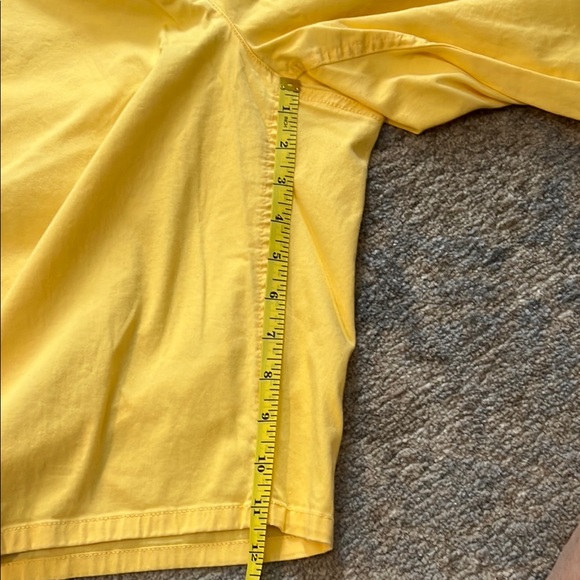Chico's Yellow Bermuda Shorts Flat Front Cotton Blend - Picture 4 of 5